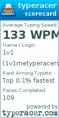 Scorecard for user 1v1metyperacerdotcom