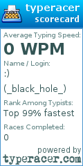 Scorecard for user _black_hole_