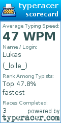 Scorecard for user _lolle_