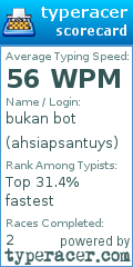 Scorecard for user ahsiapsantuys