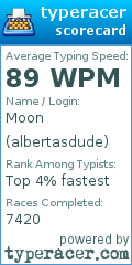 Scorecard for user albertasdude