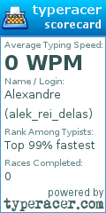 Scorecard for user alek_rei_delas