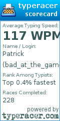 Scorecard for user bad_at_the_game