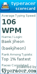 Scorecard for user baekjiheon