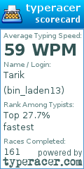 Scorecard for user bin_laden13