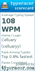 Scorecard for user celluaryy