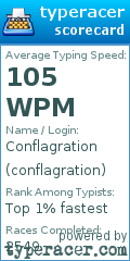 Scorecard for user conflagration