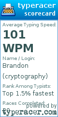 Scorecard for user cryptography