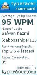 Scorecard for user dabosssniper123
