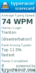 Scorecard for user disasterbation