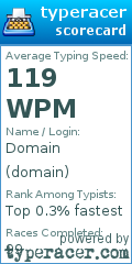 Scorecard for user domain