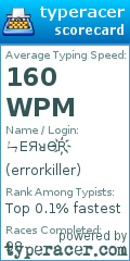 Scorecard for user errorkiller