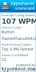 Scorecard for user fasterthanu69420