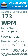 Scorecard for user geononquit