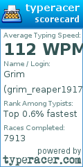 Scorecard for user grim_reaper191713