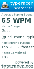 Scorecard for user gucci_mane_typing