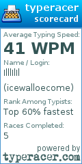 Scorecard for user icewalloecome