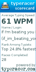 Scorecard for user if_im_beating_you_lul
