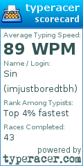 Scorecard for user imjustboredtbh