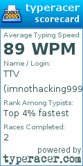 Scorecard for user imnothacking999