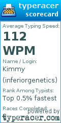 Scorecard for user inferiorgenetics