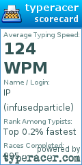 Scorecard for user infusedparticle