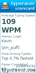 Scorecard for user jim_puff
