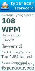 Scorecard for user lawyermd