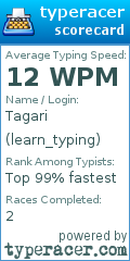 Scorecard for user learn_typing