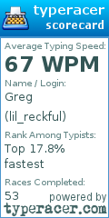 Scorecard for user lil_reckful