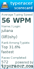 Scorecard for user lilfl3shy