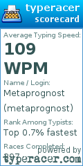 Scorecard for user metaprognost