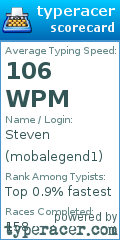 Scorecard for user mobalegend1