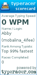 Scorecard for user mobalina_4ifee