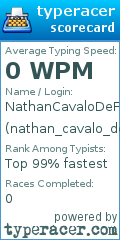 Scorecard for user nathan_cavalo_de_ferro
