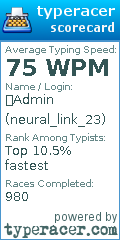 Scorecard for user neural_link_23