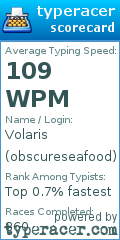 Scorecard for user obscureseafood