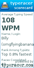Scorecard for user omgflyingbanana