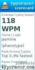 Scorecard for user phenotype