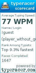 Scorecard for user player_without_guest