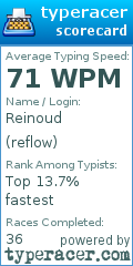 Scorecard for user reflow