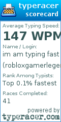 Scorecard for user robloxgamerlegend