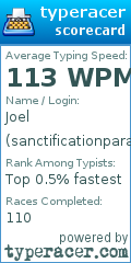 Scorecard for user sanctificationparade