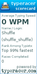 Scorecard for user shuffle_shuffle