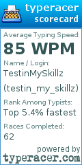 Scorecard for user testin_my_skillz