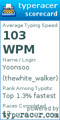 Scorecard for user thewhite_walker