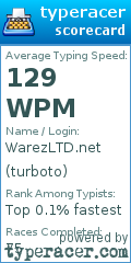 Scorecard for user turboto
