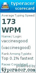 Scorecard for user vaccinesgood