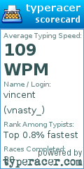 Scorecard for user vnasty_