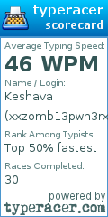 Scorecard for user xxzomb13pwn3rxx